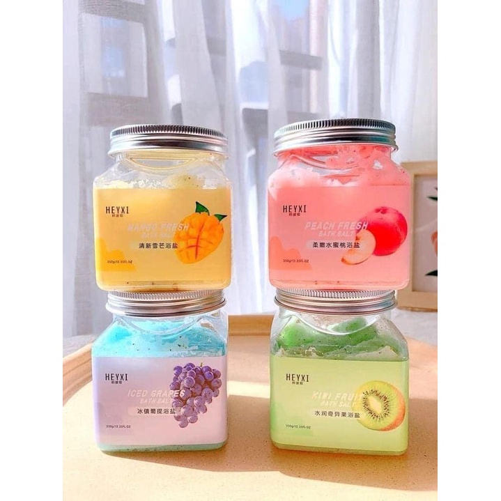 Tẩy tế bào chết Body PEACH đào cải thiện da viêm lông, sáng da Tẩy da chết đào Heyxi