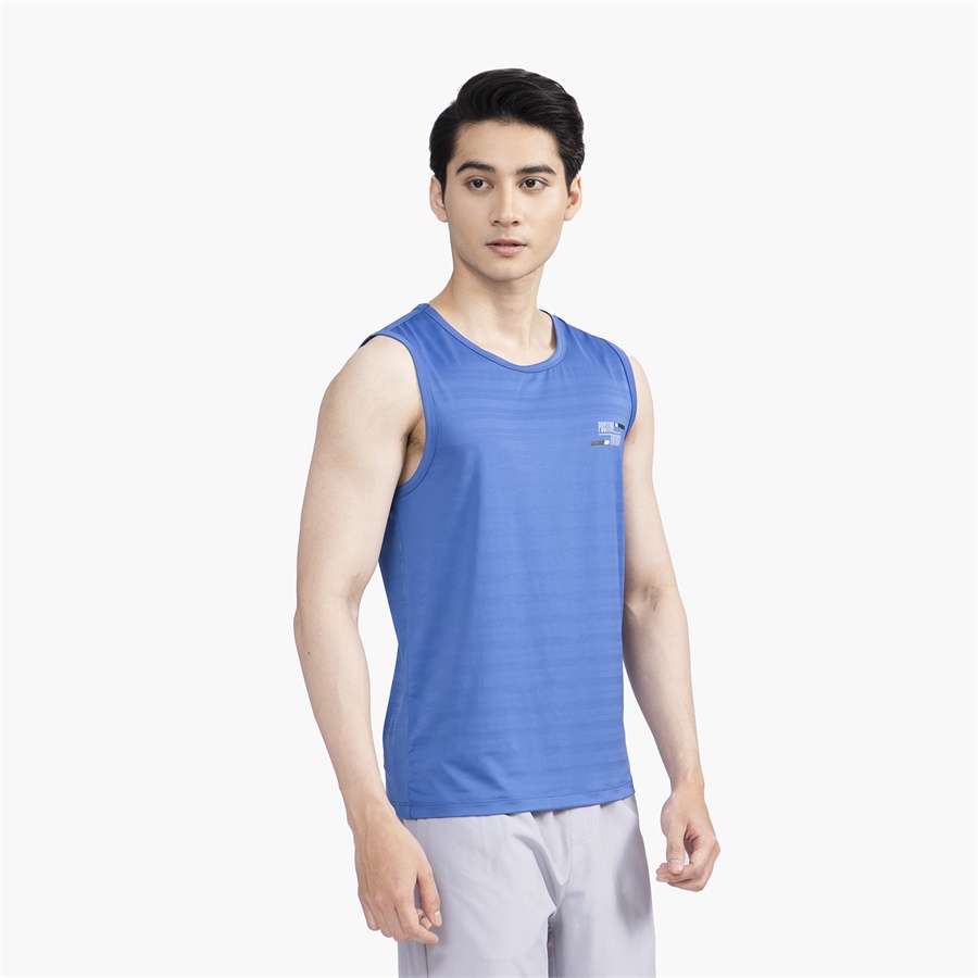 Áo ba lỗ nam ARISTINO ATT016S2 thun kẻ chìm mặc lót trong tập gym dáng tanktop sát nách vải polyester thể thao 3 màu