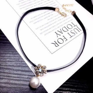 Chocker đá tròn- dây chuyền - vòng cổ