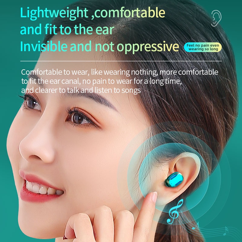 Tai Nghe Bluetooth Không Dây TWS 18D Chống Nước Kèm mic