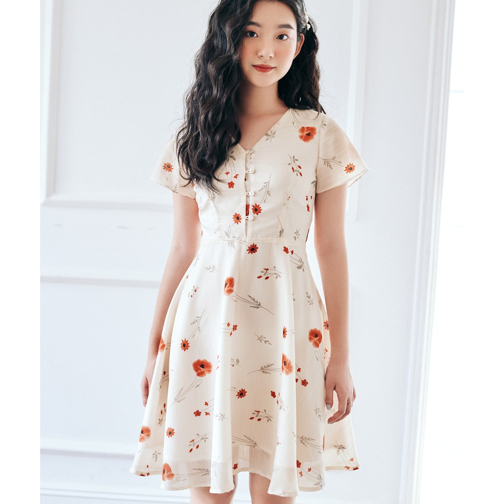 BLEUBIRD Đầm tơ nhũ Kyo Dress