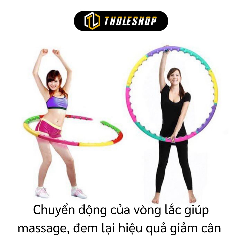 Tập thể dục tại nhà - Vòng lắc giảm eo Massage Hoop gấp gọn tiện lợi  - Vòng xoay eo 2546