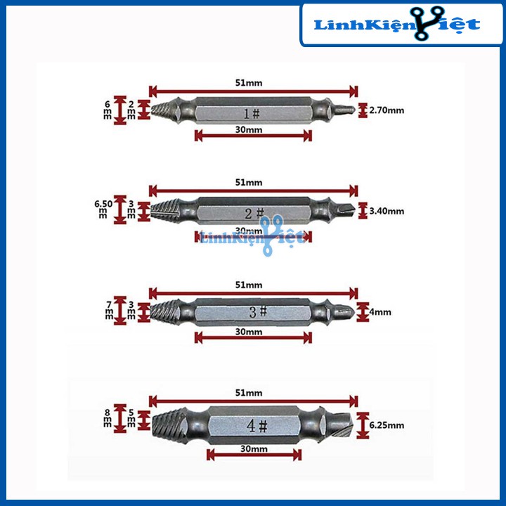 [NEW] Bộ Dụng Cụ Tháo Ốc Vít Toét Đầu S2