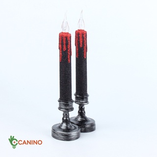 🍀🍀🍀 Combo 2 Nến điện tử Halloween đèn Led ánh sáng vàng nhấp nháy sơn nhũ siêu đẹp mắt
