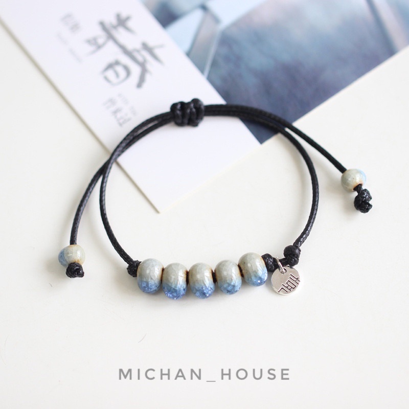 Vòng tay handmade nhiều màu phong cách vintage