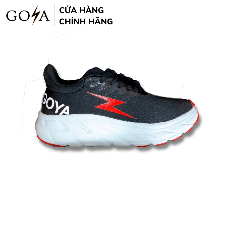 Giày Chạy Bộ Goya Chín.h Hãn.g Siêu Nhẹ Siêu Êm Với Đế Công Nghệ 3 Bộ Đệm Mới Nhất Màu Tím Than