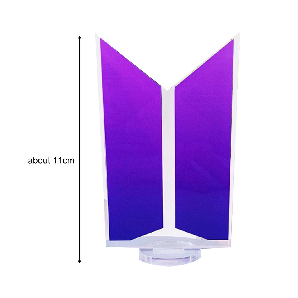 Thẻ Acrylic Hai Mặt In Hình Nhóm Nhạc Bts Để Bàn Trang Trí