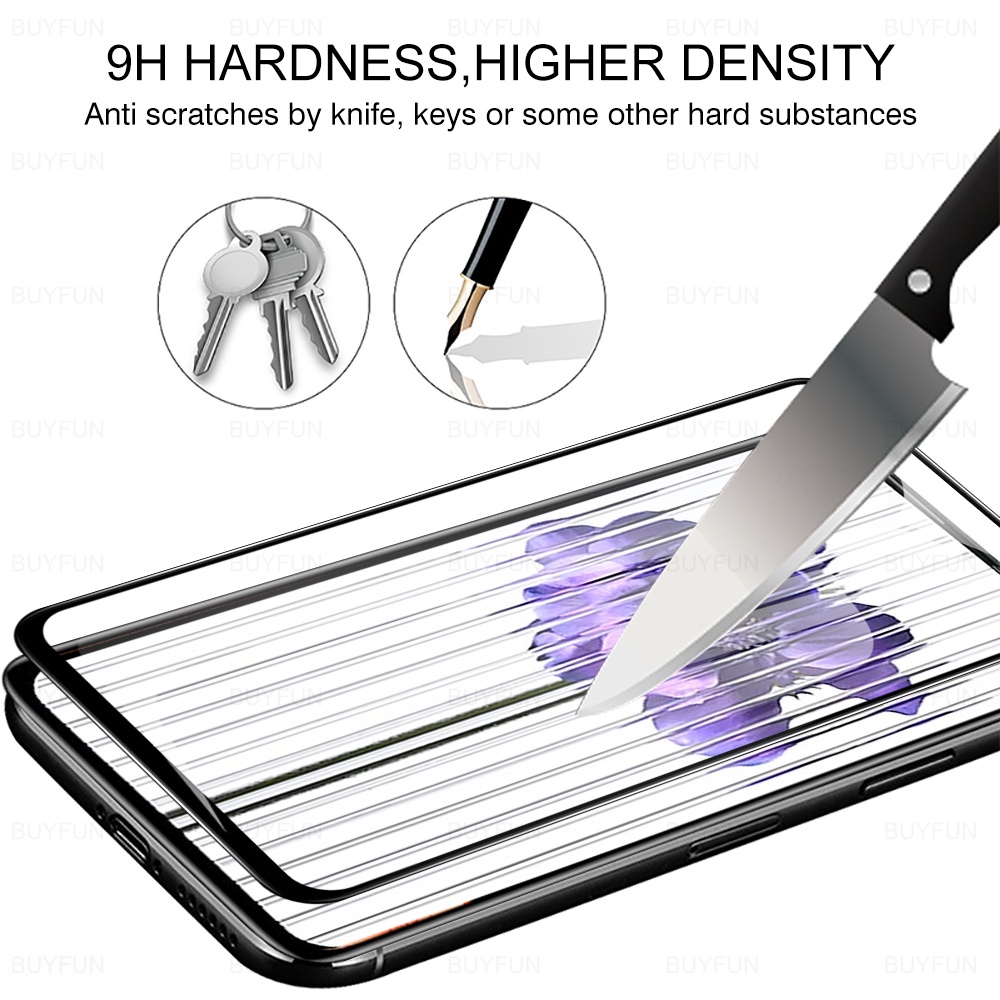 Miếng Dán Cường Lực Bảo Vệ Màn Hình HD 9H Viền Đen Dành Cho Điện Thoại