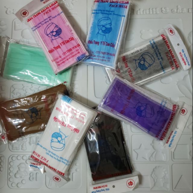 Sỉ 100 khẩu trang y tế kháng khuẩn Tuấn Phương Face Mask