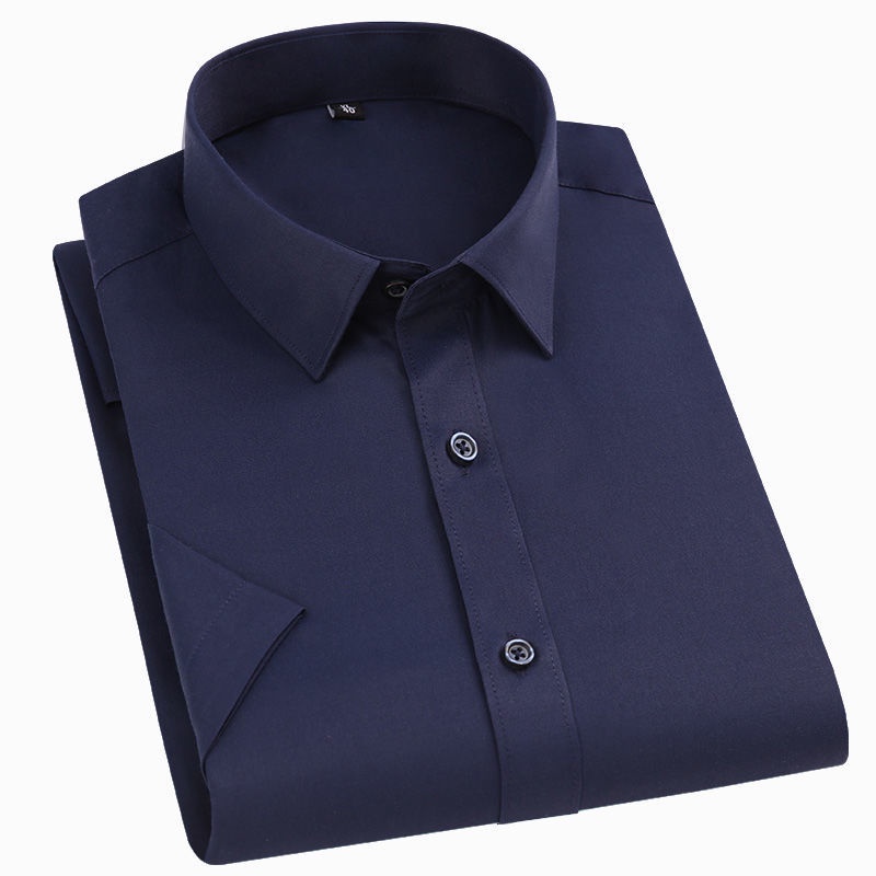 Short sleeve shirt men's shirt slim bottomed shirt