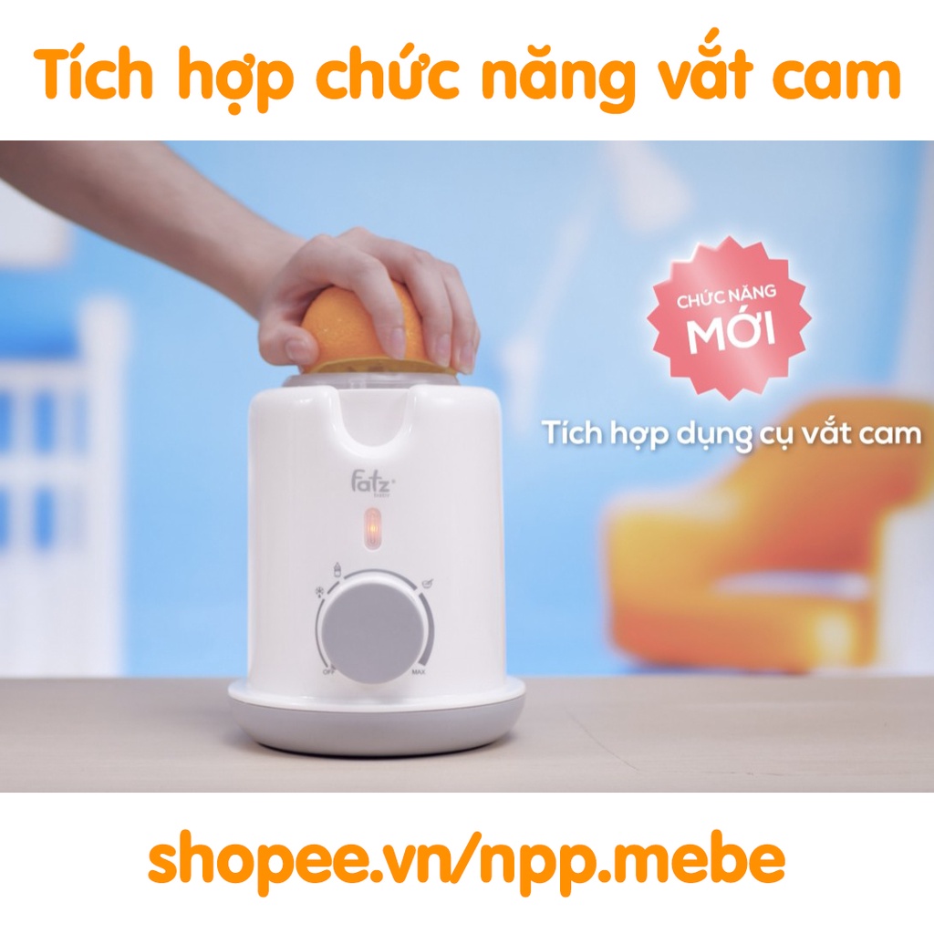 Máy hâm sữa Fatz siêu tốc - hâm sữa, hâm thức ăn, vắt cam, rã đông, và tiệt trùng bình sữa