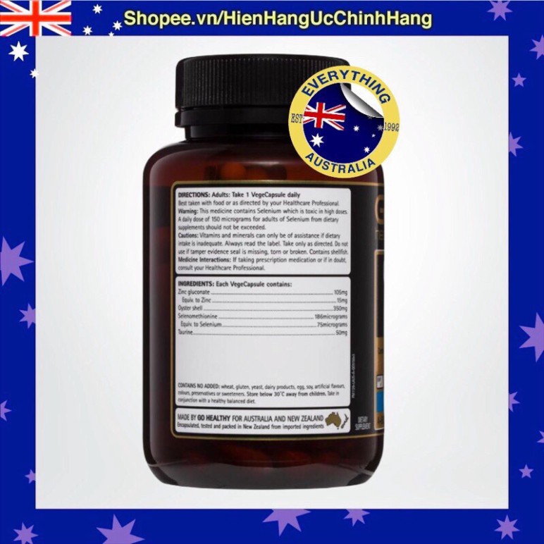 tinh chất hàu GO OYSTER PLUS ZINC 60 viên | BigBuy360 - bigbuy360.vn
