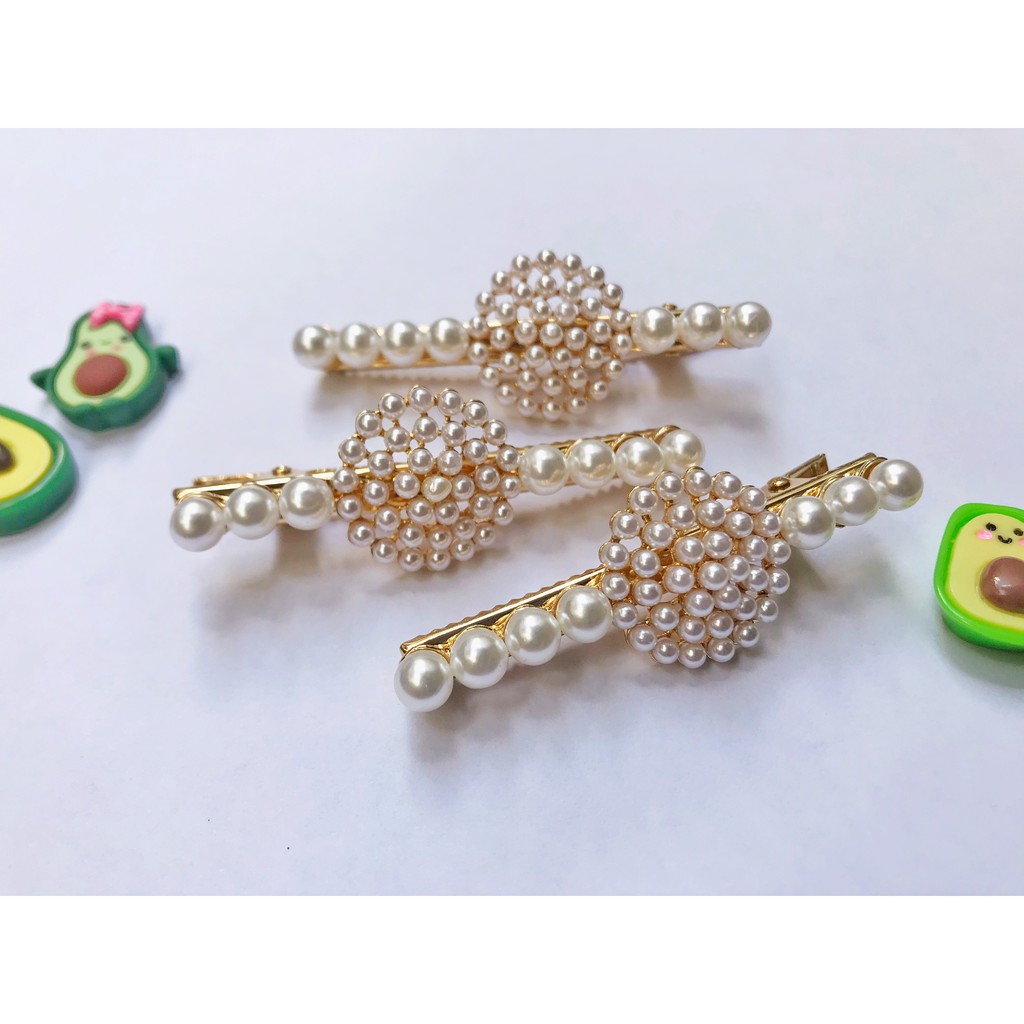 Kẹp mái đính hạt kiểu thời trang xinh xắn DTOnline