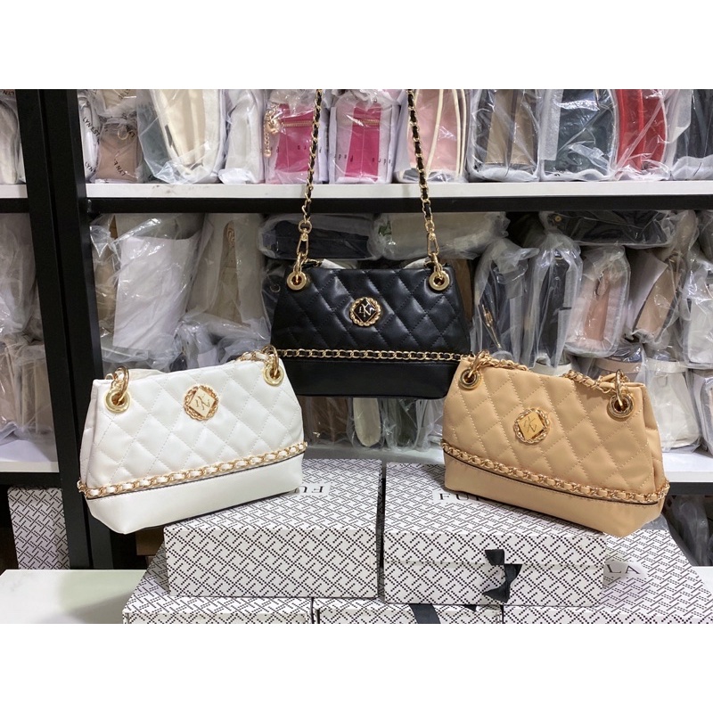 Túi Lyn hobo đeo chéo ô trám