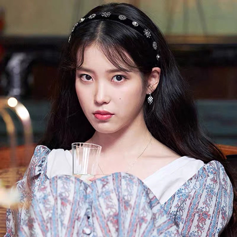 Cài tóc đính đá hình lá xinh xắn dành cho nữ