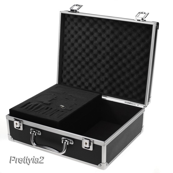 Hộp Đựng Dụng Cụ Xăm Hình Cỡ Lớn Bằng Nhôm Màu Đen Kèm Khóa Prettyia2