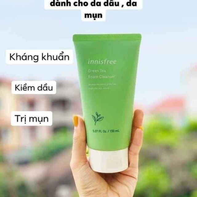 Sữa Rửa Mặt innisfree trà xanh 150ml