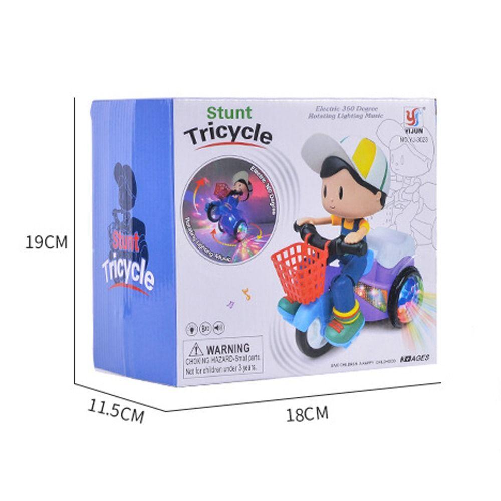 DYRUIDOJ Xe Ba Bánh Đồ Chơi Có Đèn LED Sáng Tạo Dễ Sử Dụng Làm Quà Tặng Sinh Nhật Giáng Sinh Cho Bé Trai Bé Gái