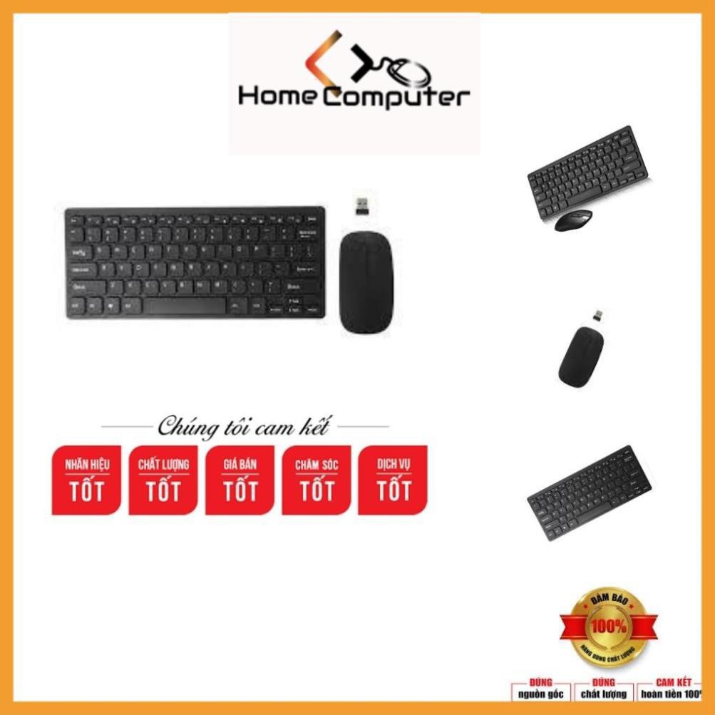 Combo bộ phím chuột mini không dây GKM 901 tặng kèm pin, bảo hành 6 tháng.Home Computer