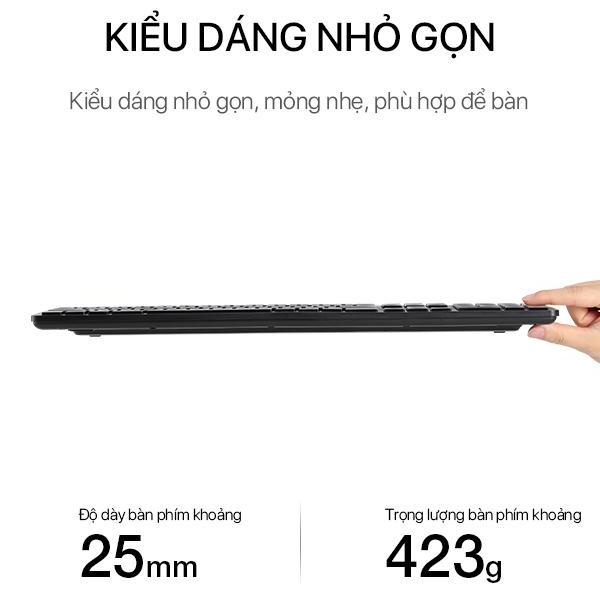 Bàn phím không dây bluetooth, kèm chuột tĩnh âm Robot KM4000 bàn phím rời cho máy tính laptop giả cơ mini BenZ Store