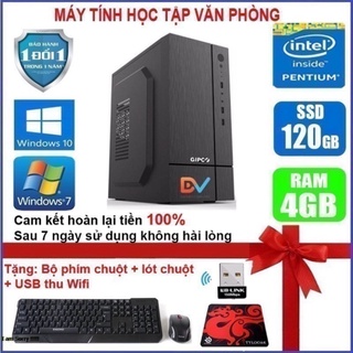 Case máy tính để bàn CPU Dual Core E7/8xxx / G620 / Ram 4GB / HDD 250GB-500GB / SSD 120GB-240GB + QÚA TẶNG KHỦNG