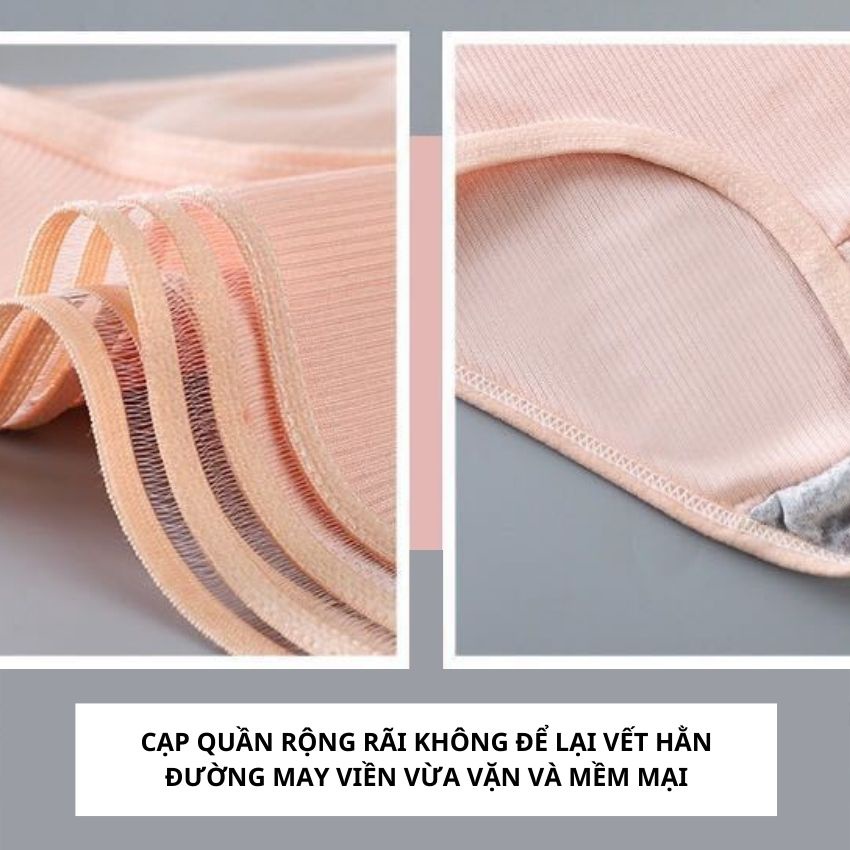 Quần lót nữ cotton cao cấp, quần chíp cotton mềm mại thoáng khí nâng mông 3 chiều Cavera B04