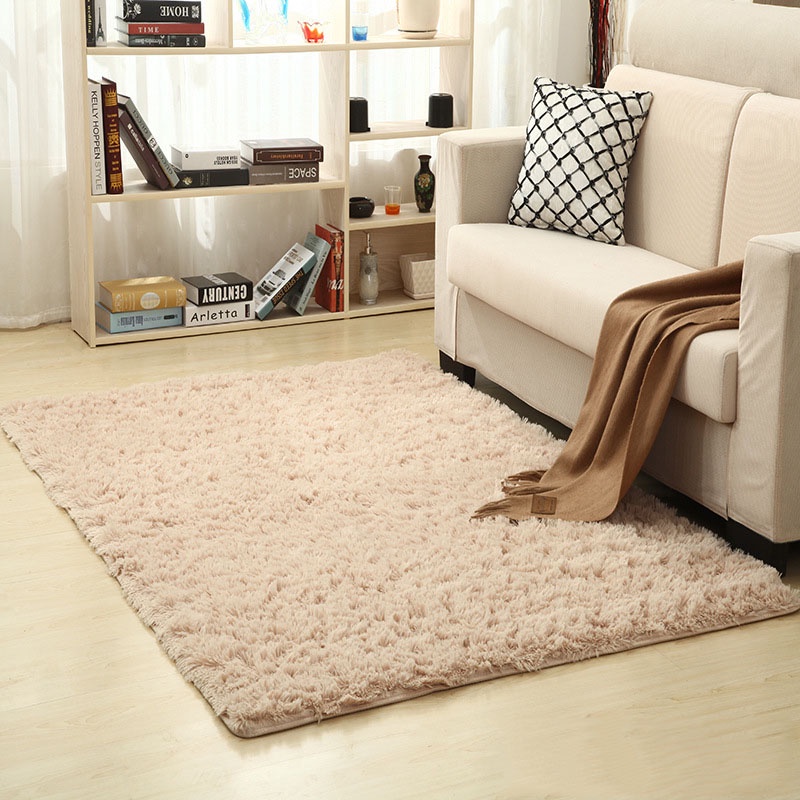 Thảm lông lót sàn HOUSEEKER trang trí phòng khách/ phòng ngủ trẻ em tiện dụng