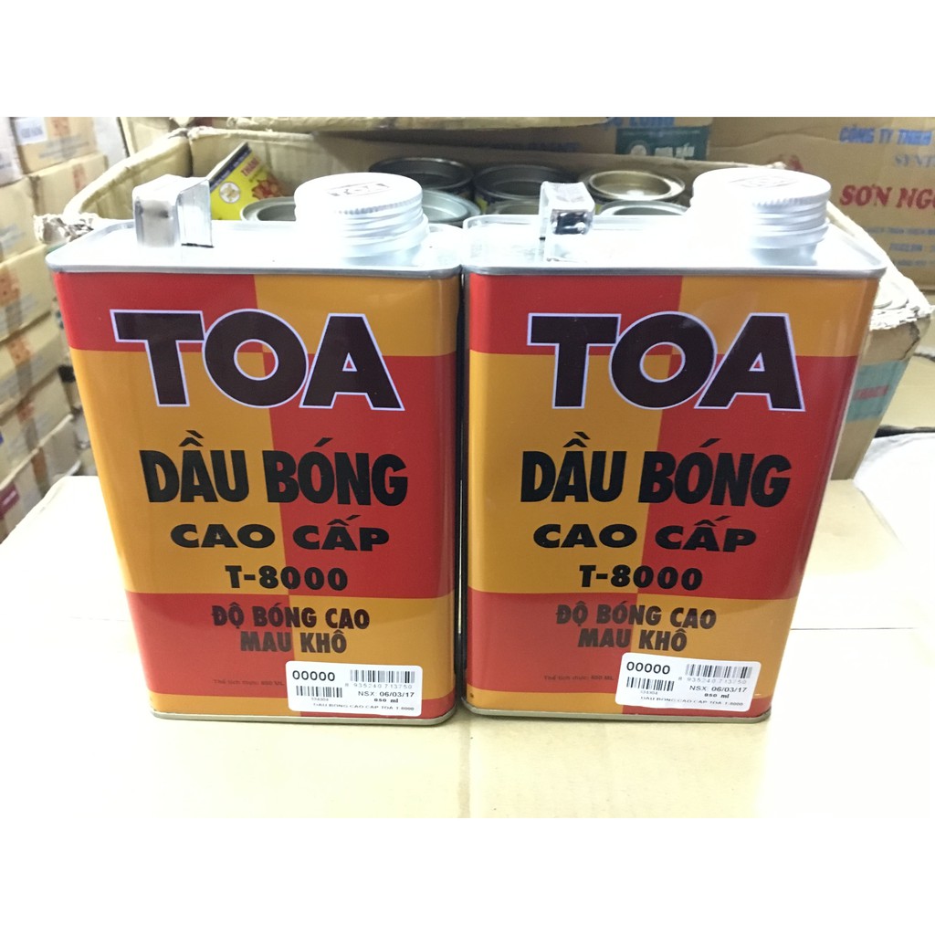 Giá Sỉ. Dầu bóng TOA cao cấp T-8000 850ml