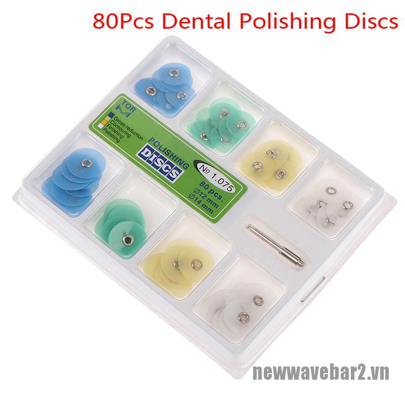 (Hàng Mới Về) Set 80 Đĩa Nhựa Đánh Bóng Răng Đặc Biệt