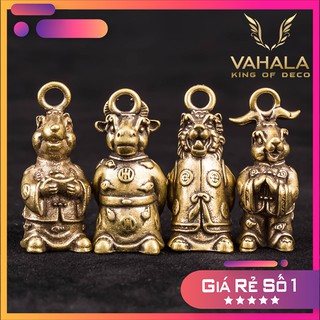 ⚡️ĐỒ ĐỒNG⚡️Móc khóa, mặt dây chuyền hình thần 12 con giáp độc đáo