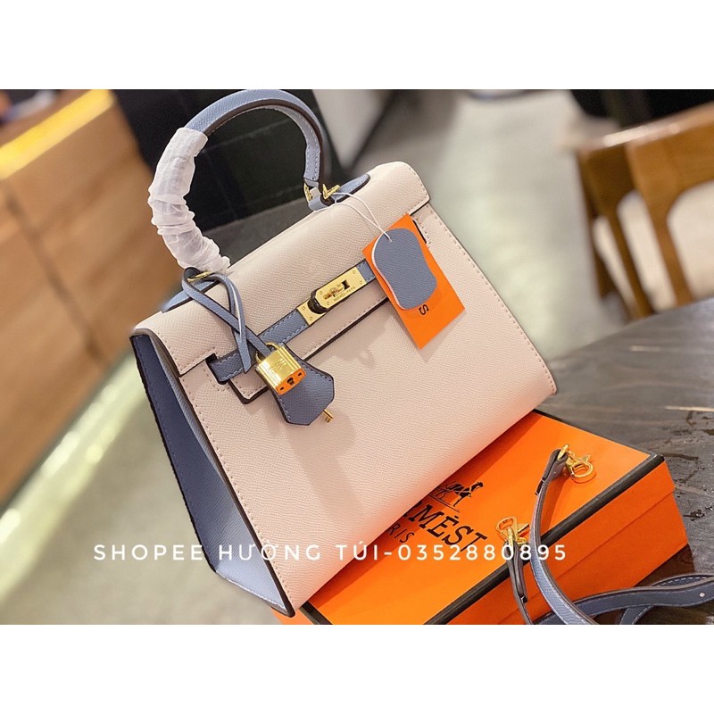 Túi Kelyyyy size 25 bản phối màu mới nhất loại đẹp tặng khăn lụa | BigBuy360 - bigbuy360.vn