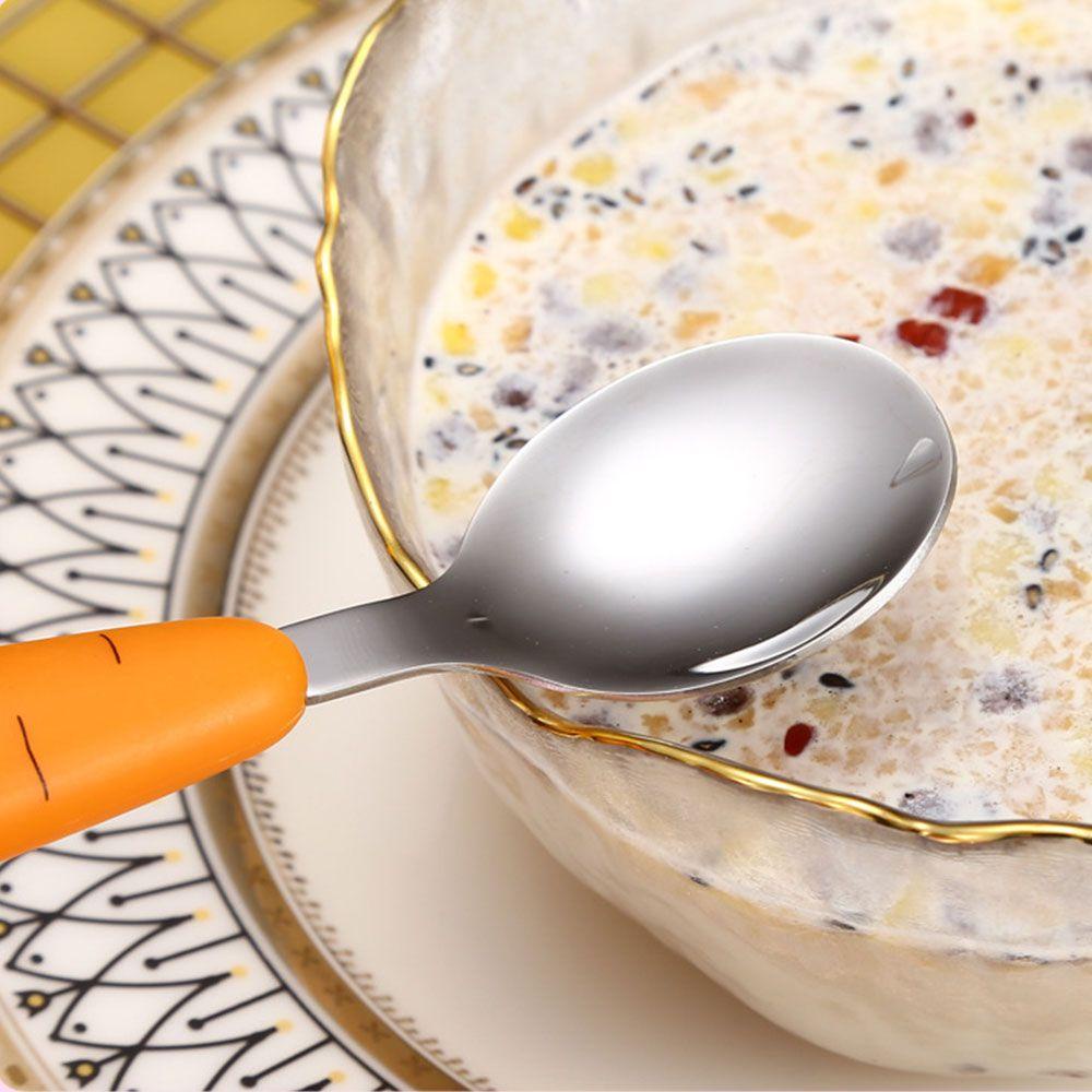 Bộ Dụng Cụ Ăn Uống Bằng Thép Không Gỉ Thiết Kế Mới Cho Bé