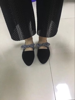 Giày bệt quai nơ xinh