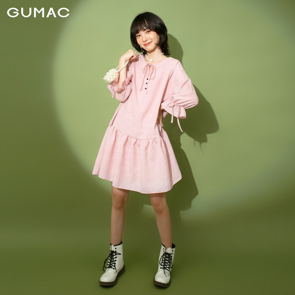 [Mã MABR07062 giảm 8% tối đa 50K đơn từ 249K] Đầm suông nữ GUMAC thiết kế trẻ trung đủ màu đủ size DB1155 | BigBuy360 - bigbuy360.vn