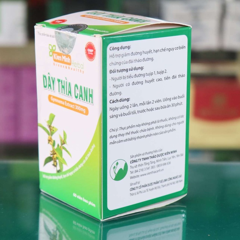 Viên Uống Dây Thìa Canh Kiên Minh Giảm đường huyết, Hạn chế biến chứng đái tháo đường, Giảm Cholesterol Lipid.