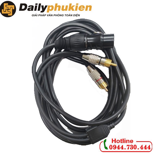Dây chuyển canon cái sang 2 đầu AV canon, Cáp chuyển từ vang số ra loa sub dài 3m
