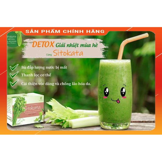 Bột cần tây Sitokata chính hãng (1 hộp 20 gói) tặng bình nước và cẩm nang(nt shop để nhận mã ưu đãi cho sp) | BigBuy360 - bigbuy360.vn
