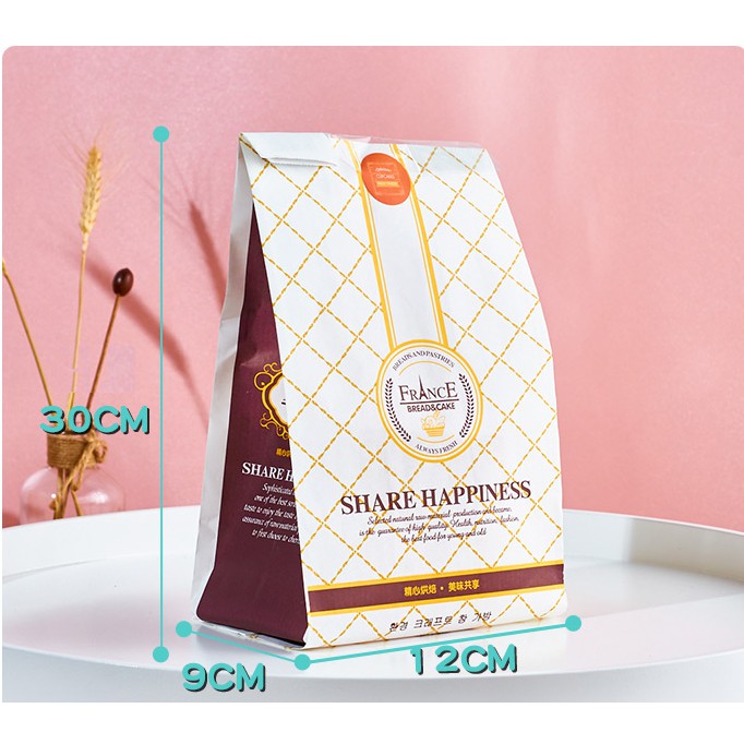 10 Túi đựng bánh mì hoa cúc đủ kiểu size 12x9x30