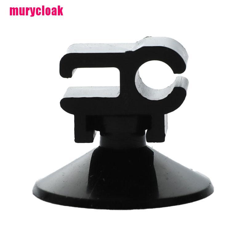 【mur】5pc Black Aquarium Suction Cup Clip Oxygen Tube Power Cord Buckle Fish Tank Wire