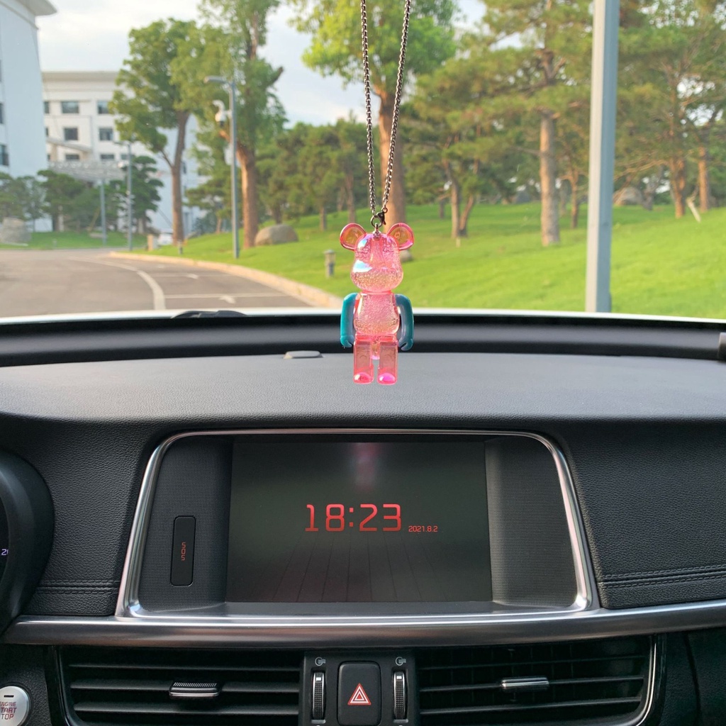 Dây Treo Trang Trí Nội Thất Xe Hơi Hình Chú Gấu Màu Sắc Ngọt Ngào Dễ Thương