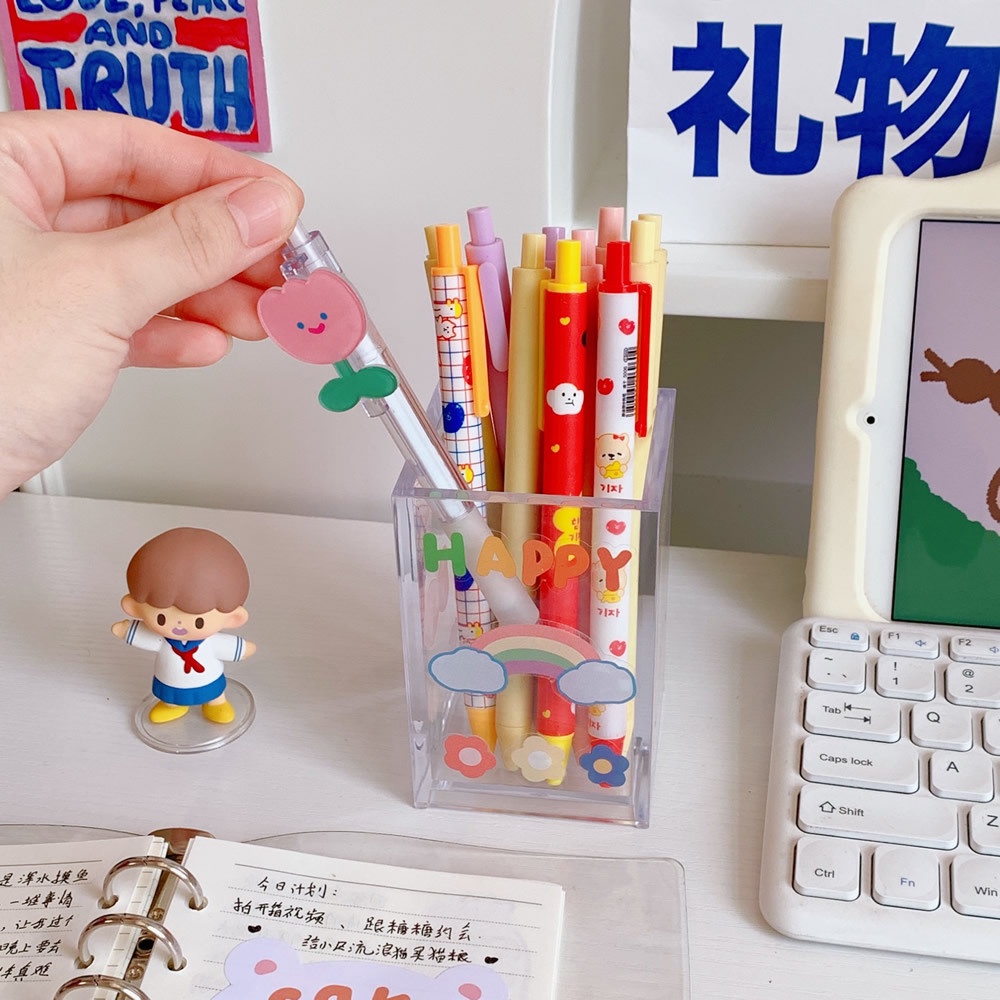 Hộp đựng bút để bàn acrylic trong suốt