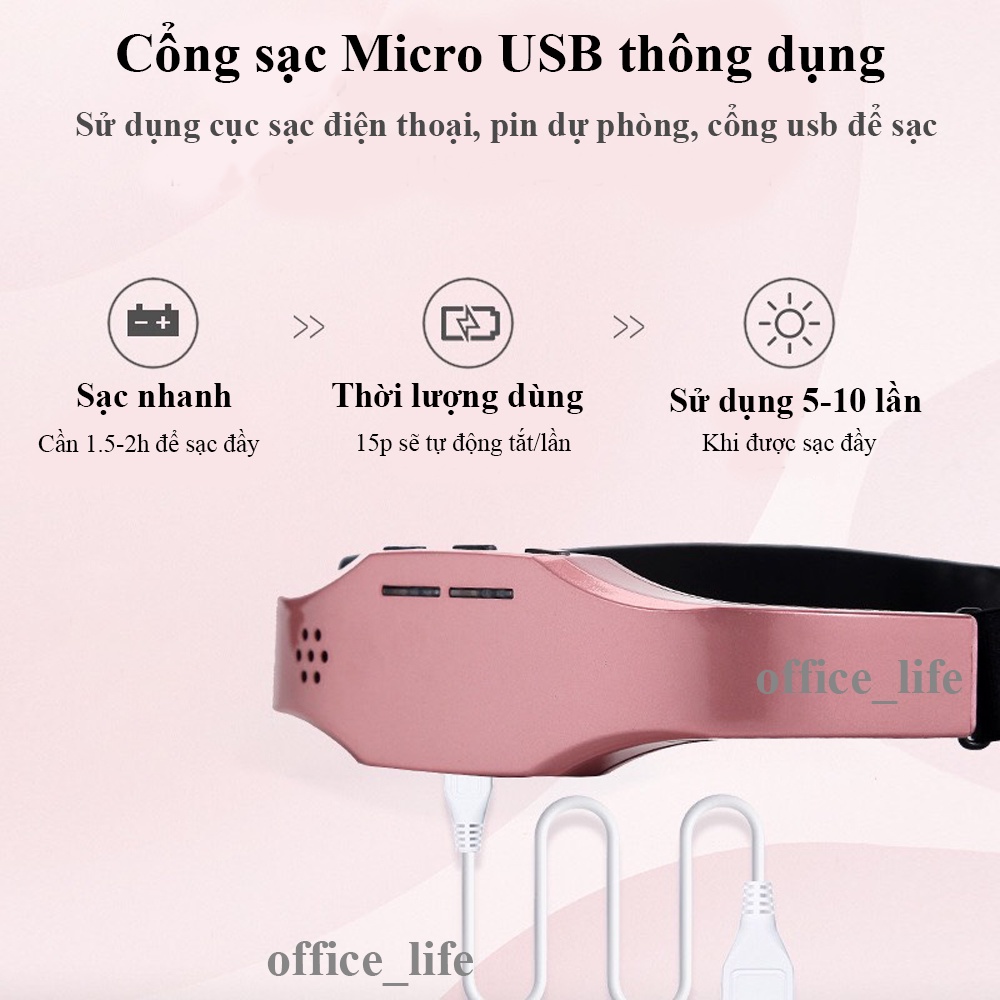 Máy Massage Đầu Thông Minh Hỗ Trợ Giấc Ngủ, Giảm  Đau Đầu, Stress