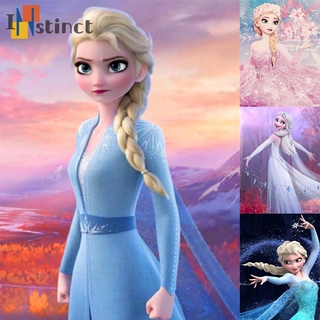 Bộ Tranh Đính Đá 5d Tự Làm Hình Công Chúa Elsa Độc Đáo