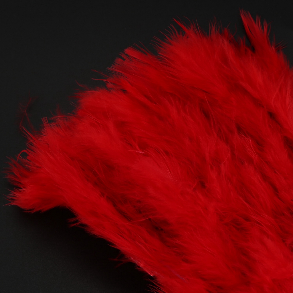 Quạt Lông Vũ 1920 Màu Đỏ Cho Hóa Trang