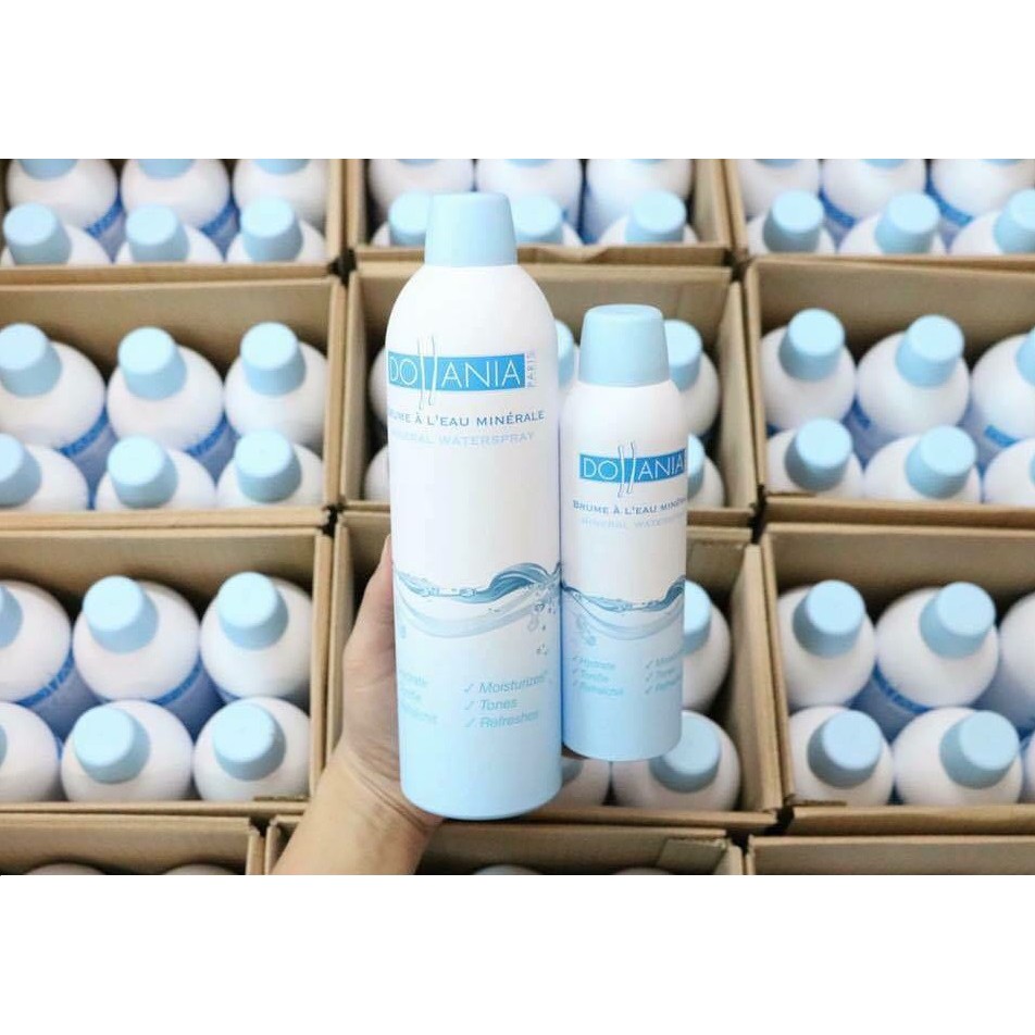 Xịt Khoáng Cung Cấp Nước, Bảo Vệ Da DOLLANIA Của Pháp (150ml và 400ml)