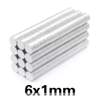 10 Miếng Nam Châm 6x1mm Tròn Flat Neodymium 6 * 1mm 6x1mm Công Suất Cao 6mm x 1mm Từ Tính 6 * 1mm