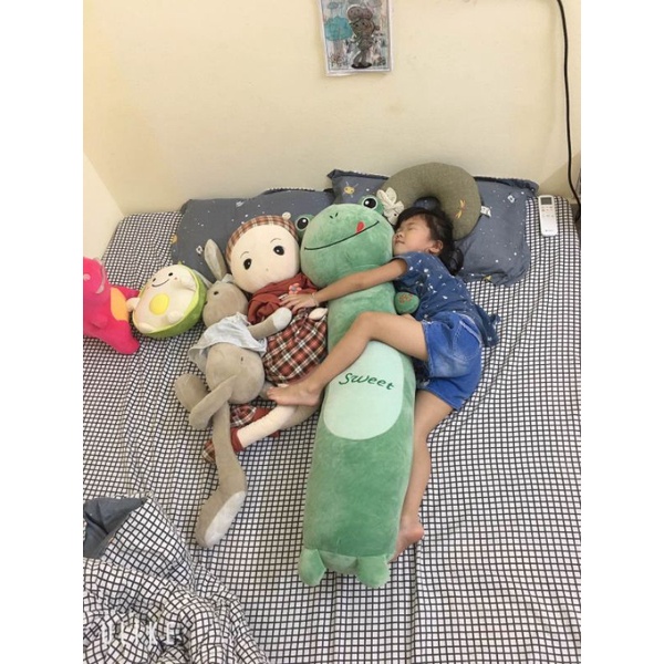 Gối ôm cho bé hình thú thỏ khỉ ếch sư tử vải nỉ mềm mịn an toàn cho bé ôm chơi ngủ Dreamhomebedding