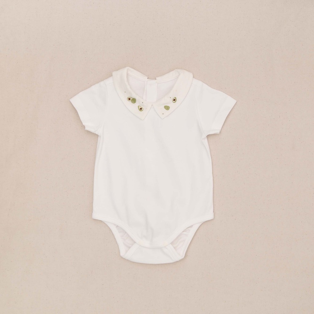 Body Cộc Trắng, Cổ Thêu Bơ (Petit à Petit)