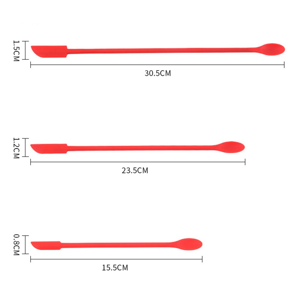 1 / 3 Dụng Cụ Vét Bột Làm Bánh Bằng Silicon