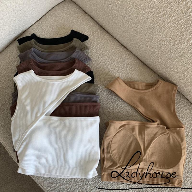 Áo Hai Dây Màu Sắc Trơn Thời Trang Mùa Hè Cho Nữ